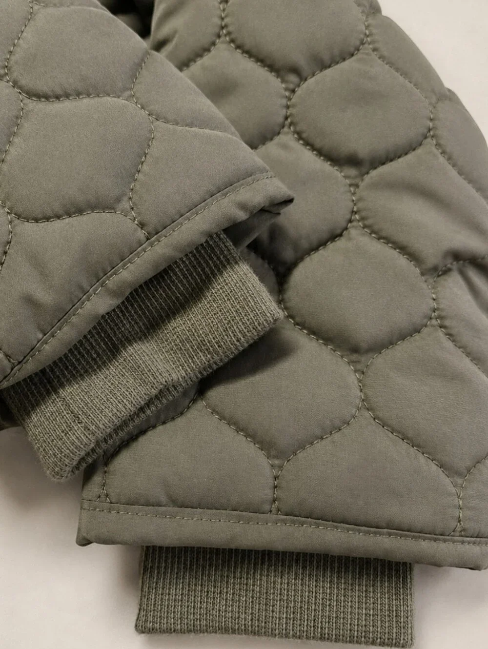 NWT Gymboree Boys 8 Sherpa Lined Quilted Hooded Coat Olive Green